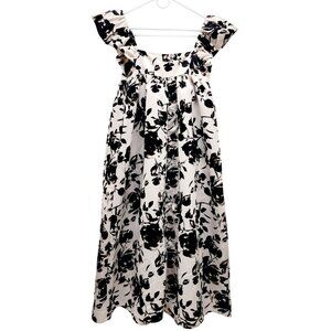Future Collective Womens Floral Sleeveless Dress With Ruffle Straps S Polyester